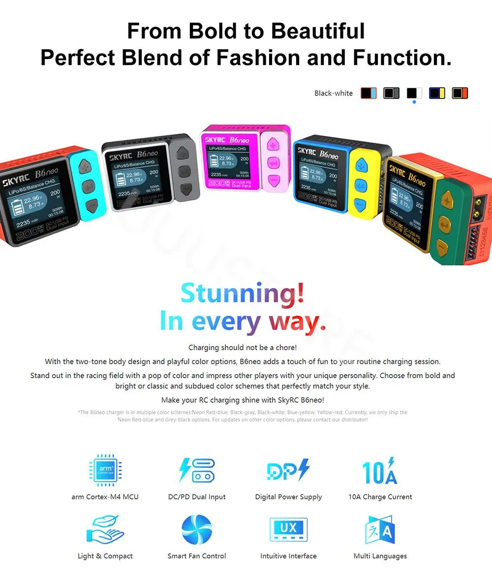 SKYRC B6 NEO B6NEO Smart Charger DC 200W 80W LiPo Battery Balance Charger