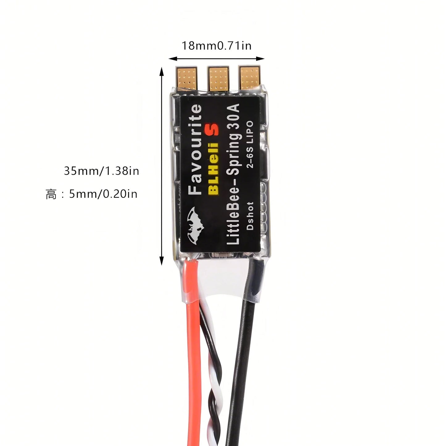 LITTLEBEE BLHeli-s SPRING 20A / 30A Brushless ESC 2-6S Supports Mulitshot DSHOT Oneshot42 OneShot125