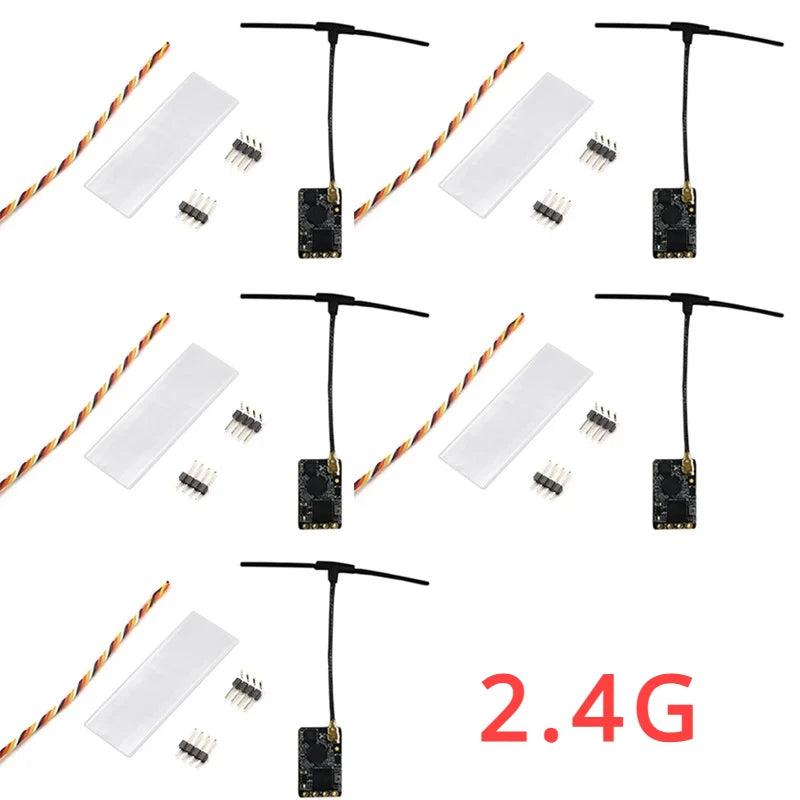 5PCS ELRS 915MHz / 2.4GHz NANO ExpressLRS Receiver With T type Antenna