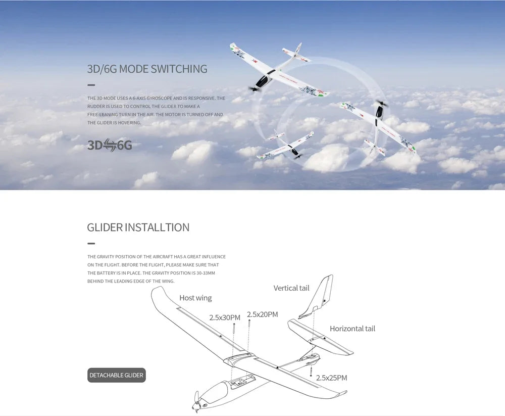 Wltoys XK A800 5CH RC Starter plane