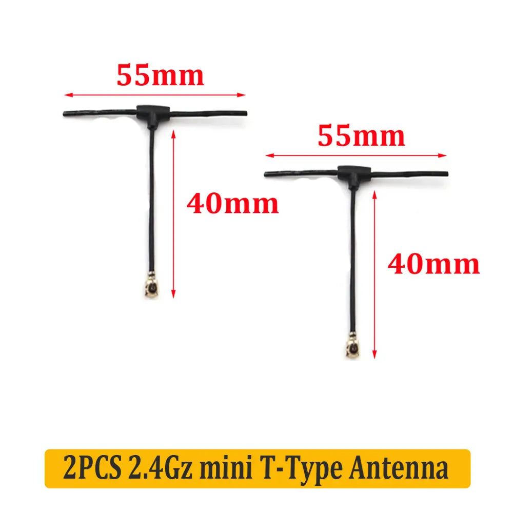 2PCS 2.4GHz T-Type Antenna IPEX1 UFL Connector