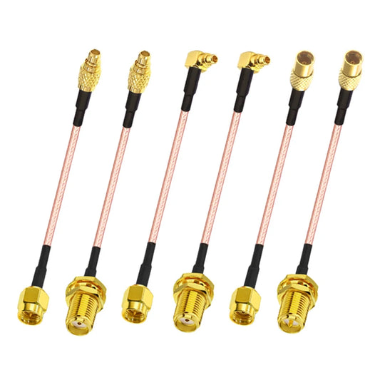 RG316 RP-SMA / SMA to MMCX Cable, Female Nut Jack To MMCX Male Plug Straight & Right Angle