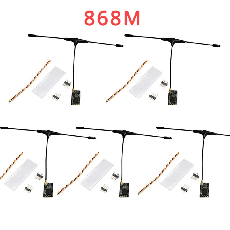 5PCS ELRS 915MHz / 2.4GHz NANO ExpressLRS Receiver With T type Antenna