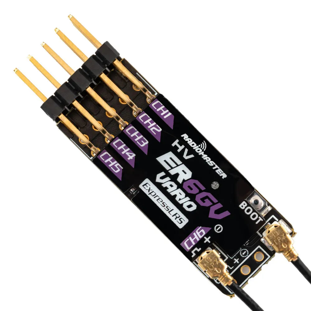 RadioMaster ER6GV Slim ExpressLRS CRSF PWM Dual Antenna RC Receiver