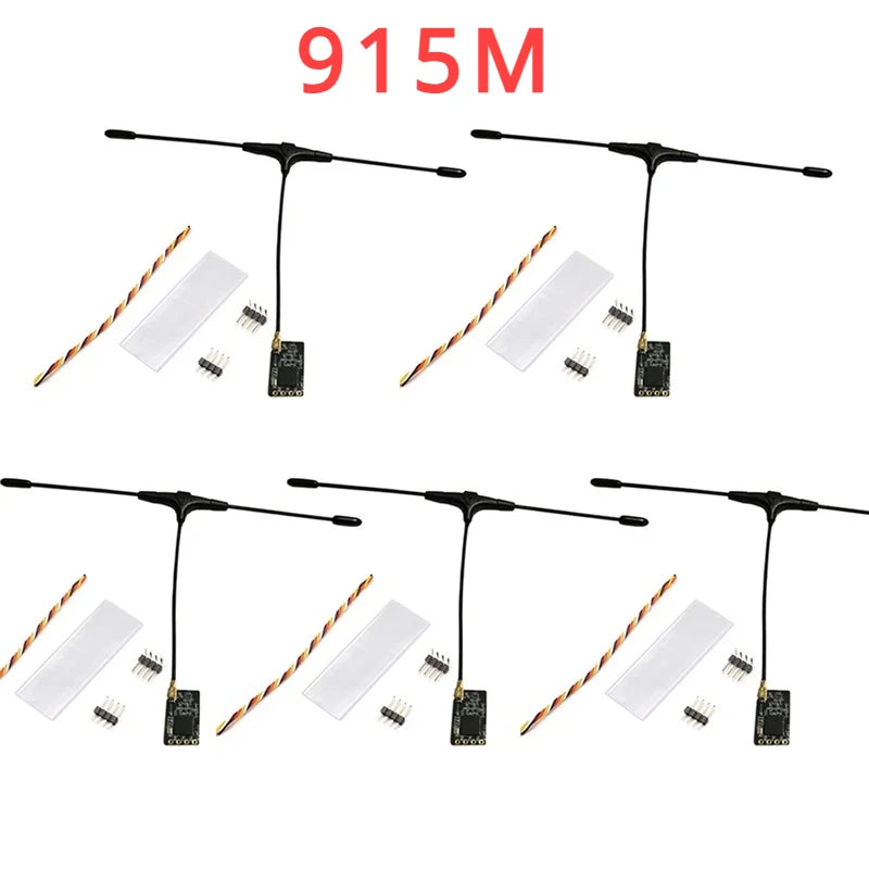 5PCS ELRS 915MHz / 2.4GHz NANO ExpressLRS Receiver With T type Antenna