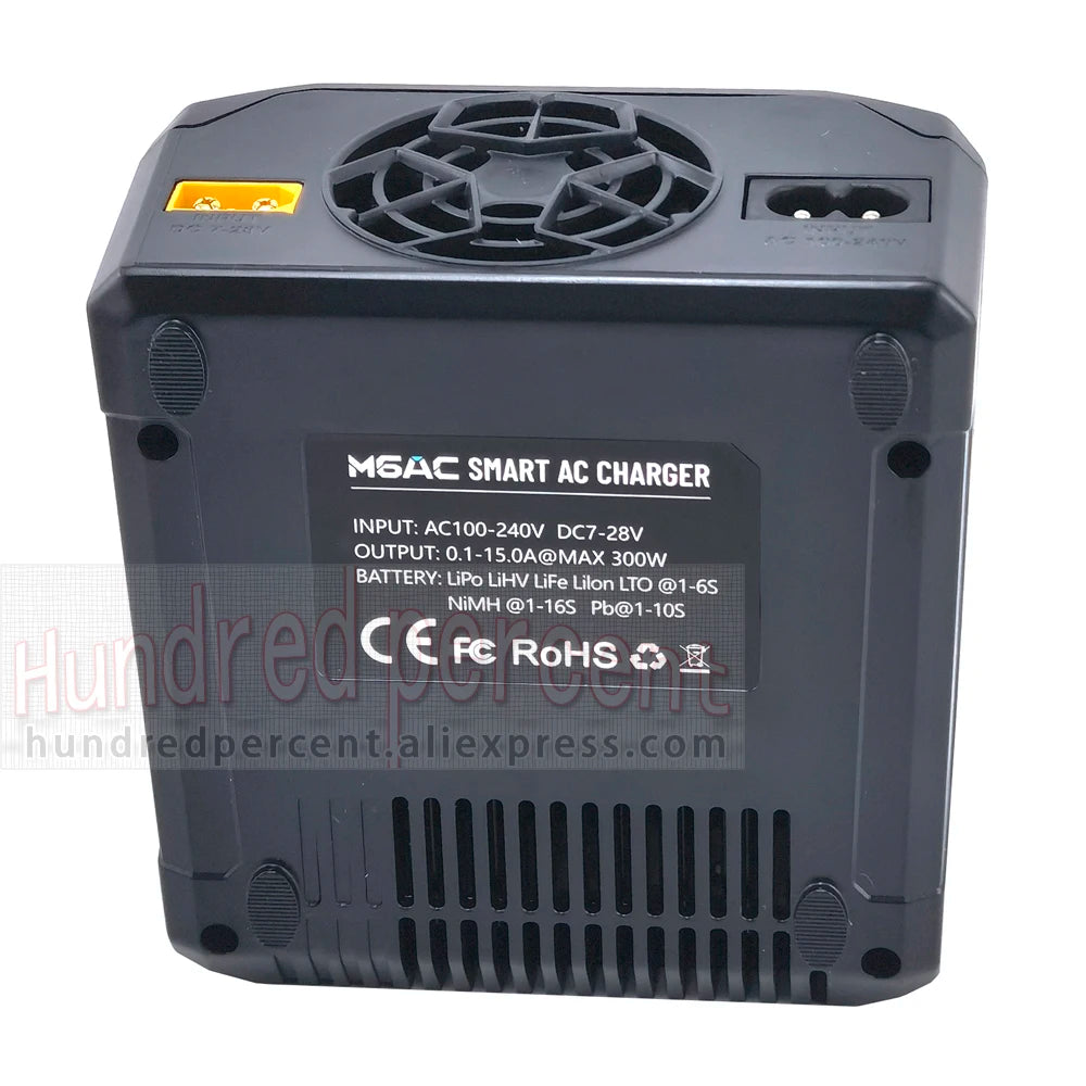 ToolkitRC M6AC Smart Lipo Battery Charger Discharger AC 120W DC300W MAX30A for 1-6S Battery