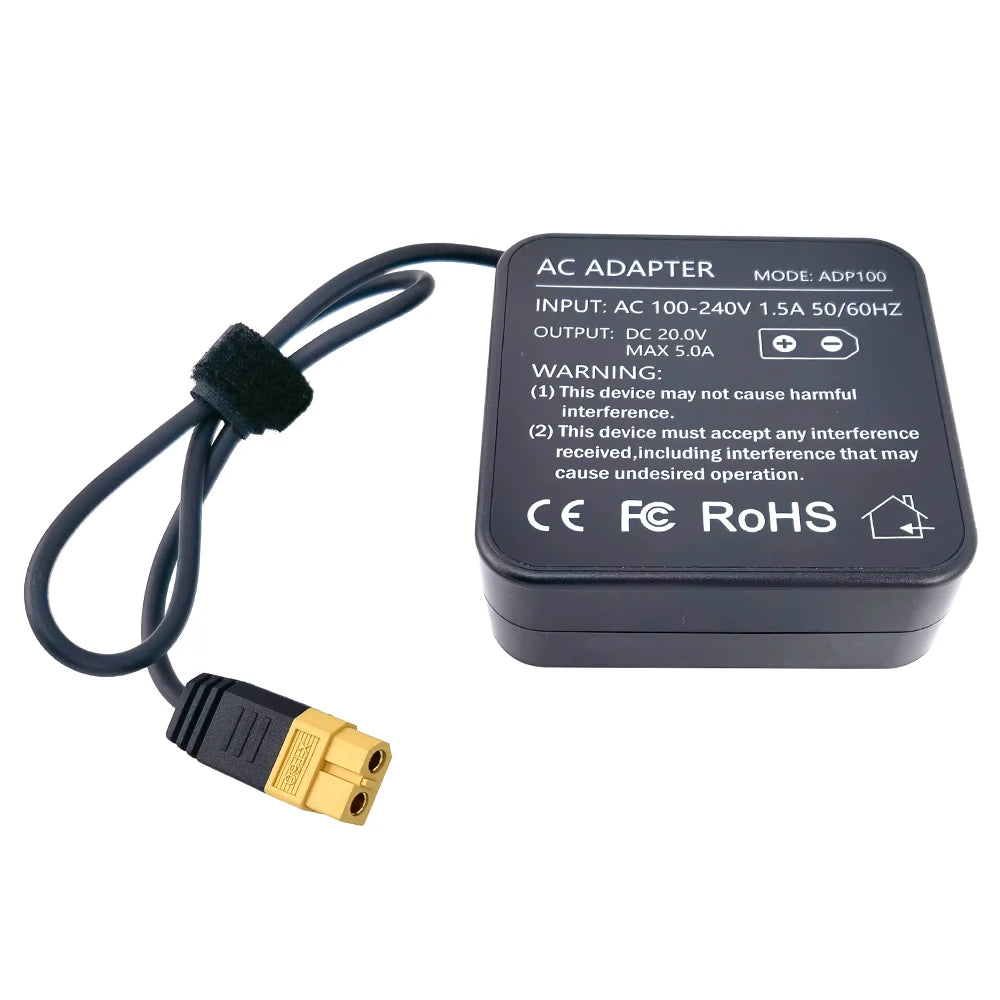ToolKitRC ADP100 100W 20V Power Supply for Chargers With XT60