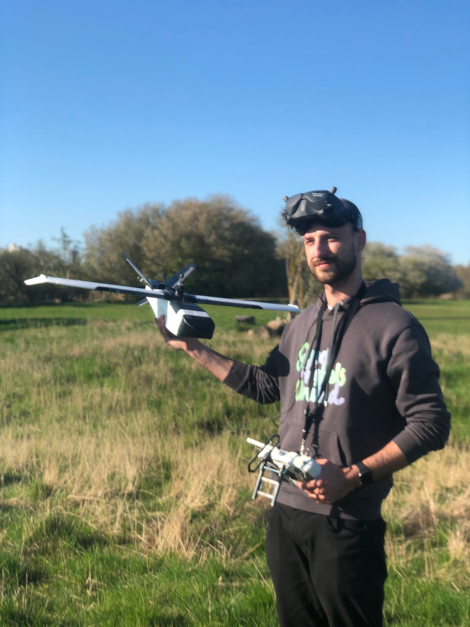 Sebastian with fpv plane