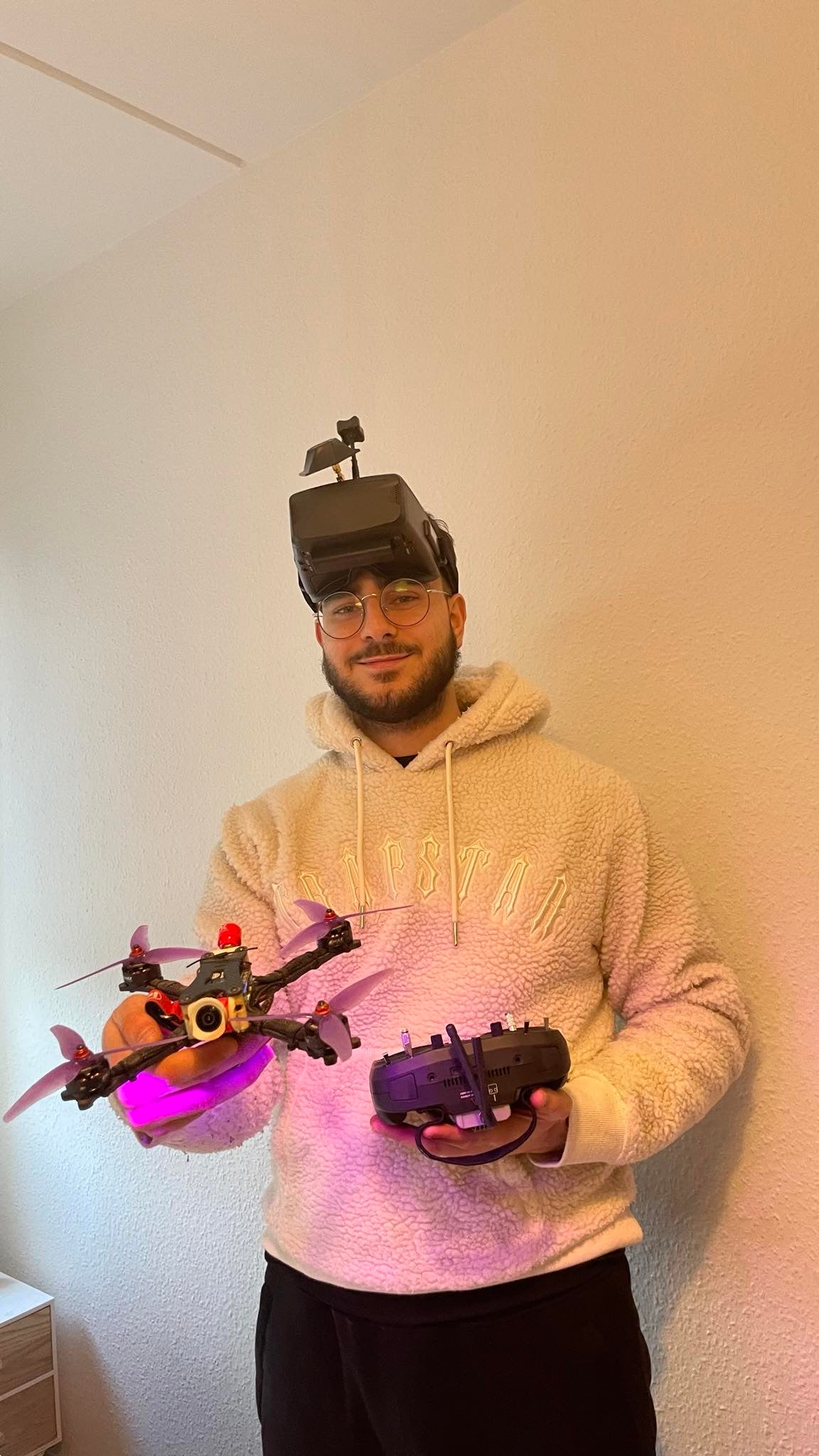 Mahmoud with his fpv drone