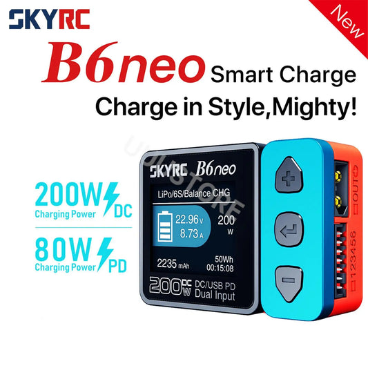 SKYRC B6 NEO B6NEO Smart Charger DC 200W  80W LiPo Battery Balance Charger
