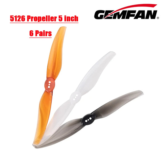 Gemfan 5126 Propeller 5 inch 2 Blade CW CCW Props
