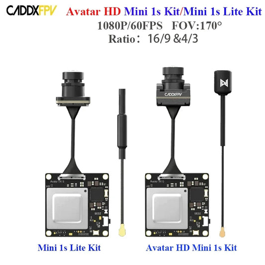 Walksnail Avatar HD Mini 1s Kit with Nano Camera / Lite Kit Caddx FPV Avatar 1S Lite /Nano Camera Avatar 1S Lite Vtx Only Parts