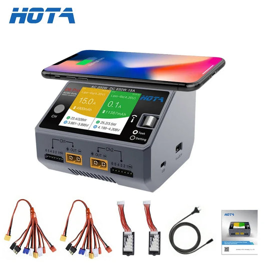 Hota D6 Dual/Pro Smart Charger for Lipo Liion batteries