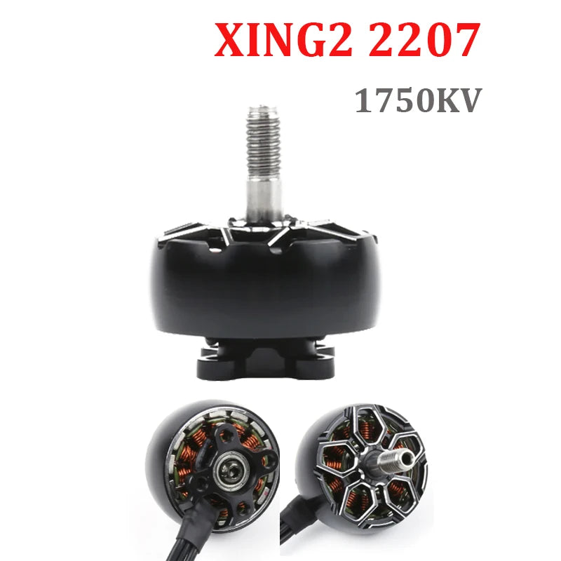 iFlight XING2 2207 1750KV 6S FPV Motor Unibell with 5mm Titanium Alloy Shaft for Nazgul Evoque F5 FPV Drone